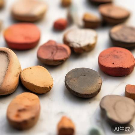 古陶冰箱贴，色彩和谐，雅致百搭