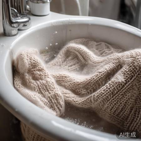 羊毛羔慎用洗衣机,易损变形。