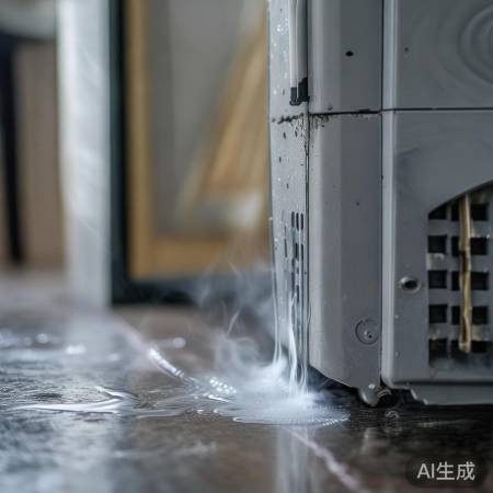 空调制冷剂泄露,凉气消失。