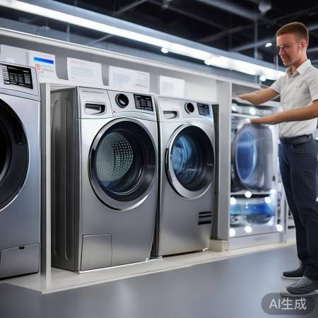 “选洗衣机，下排水看说明书、体