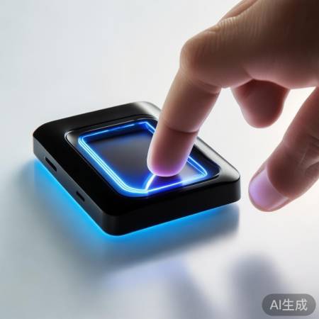 录入指纹,保持距离。