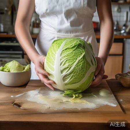 卷心菜结冰,异味变质即弃