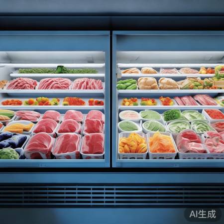 冷冻室：肉类与蔬果分类