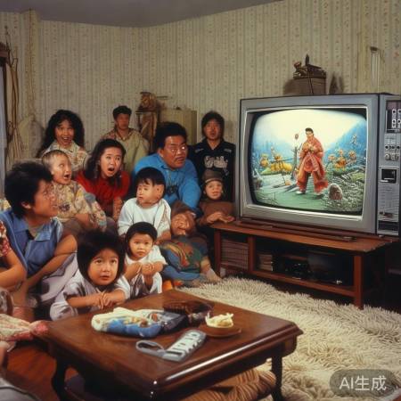 彩色电视普及，节目丰富多彩