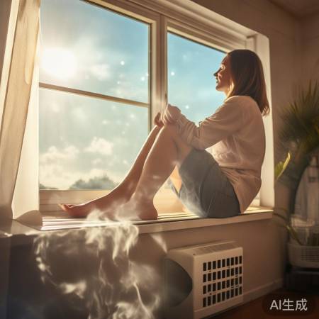 夏日飘窗空调清凉法