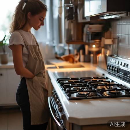 燃气灶旁勿堆易燃物