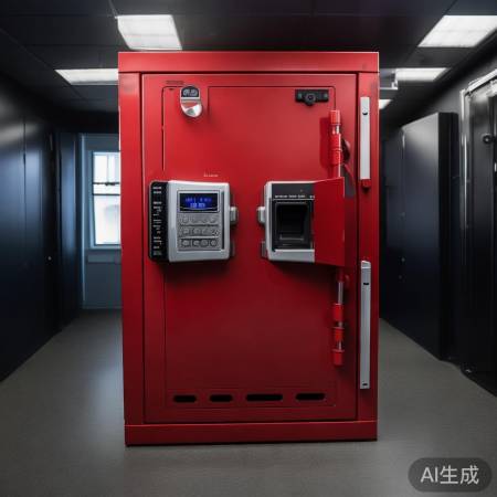 科技红光保险柜,安全便捷生活