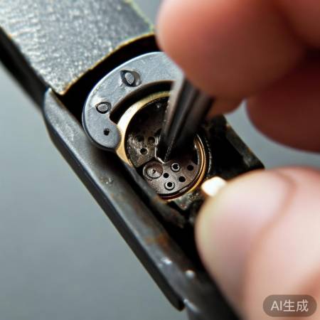 指纹锁故障,细丝试转锁芯