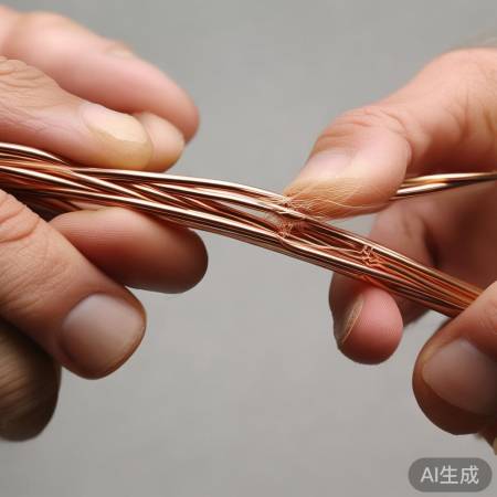 “拧紧铜线，确保安全”
