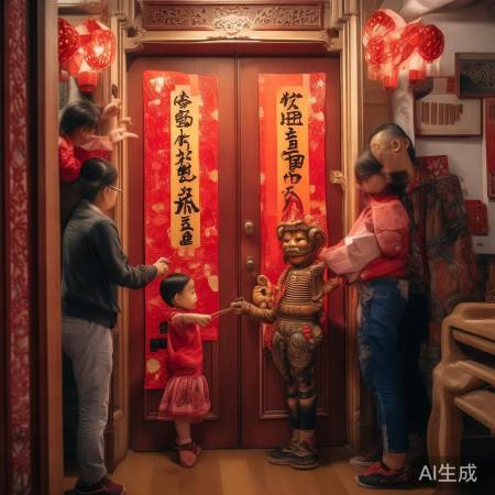 选吉日贴门神