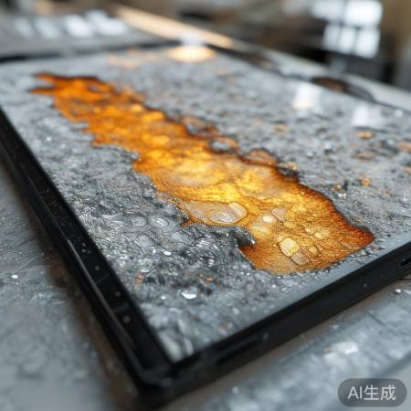 OLED屏膨胀不均，横条凸起