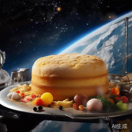 太空美食大揭秘!航天员太空烤小蛋糕,美味瞬间引爆味蕾