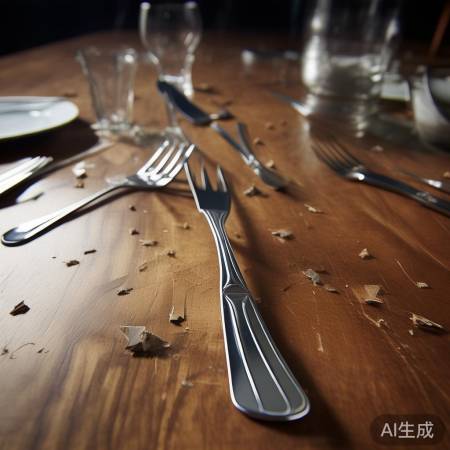 高空惊魂！小区餐刀直扎奥迪车顶，车主惊险逃生！