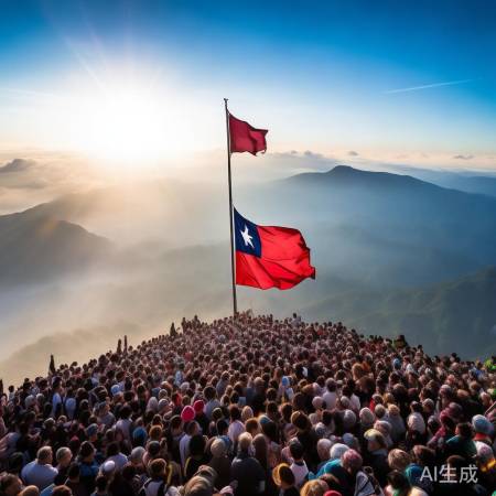 泰山巅峰盛况!万人齐聚共赏升旗仪式